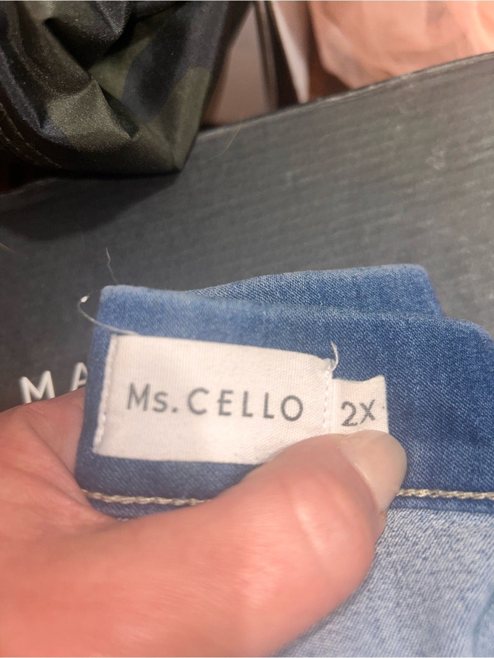 Cello Medium Blue Wide Leg Stretch Jeans - Picture 5 of 5